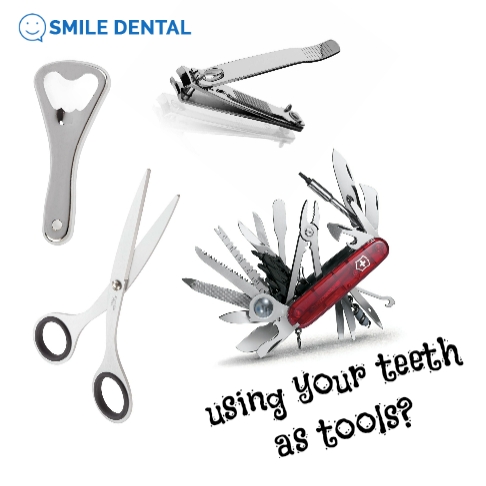 teeth as tools